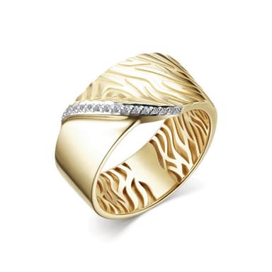 Кольцо из золота 585 с бриллиантами