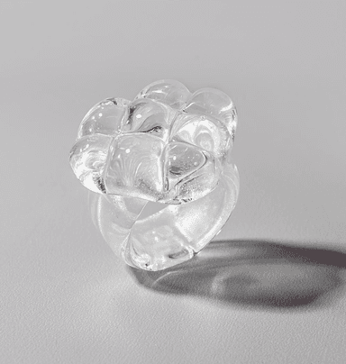 Кольцо с ювелирным стеклом