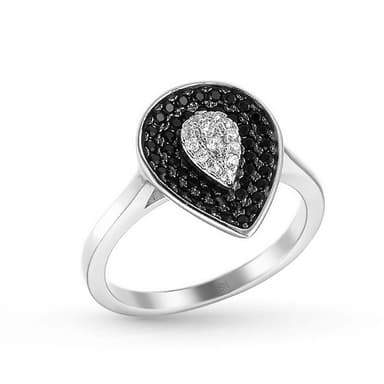 Кольцо из серебра 925 с кубическим цирконием