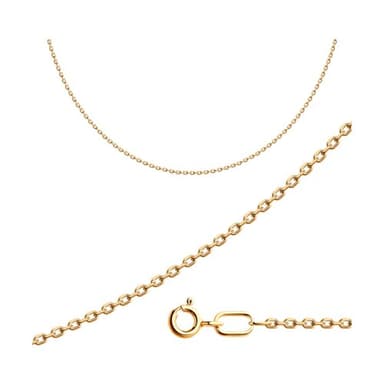 Цепь полновесная из золота 585 без вставки