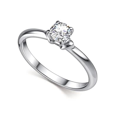 Кольцо из серебра 925 с муассанитом