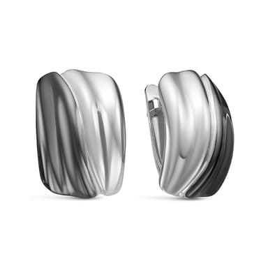 Серьги из серебра 925 без вставки