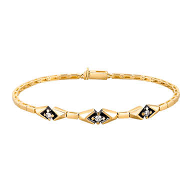 Браслет декоративный из золота 585 с бриллиантами