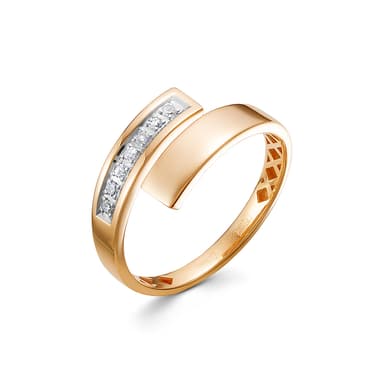 Кольцо из золота 585 с бриллиантами