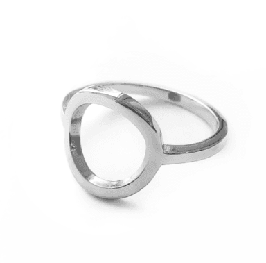 Кольцо из серебра без вставки