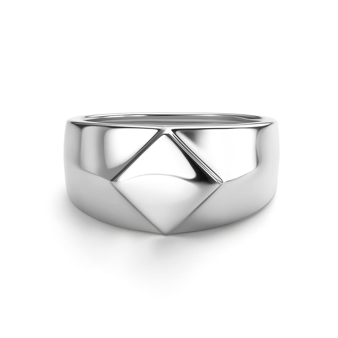 Кольцо из серебра 925 без вставки