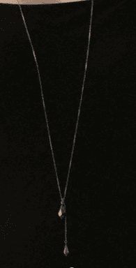 Колье из серебра 925 с кристаллом swarovski