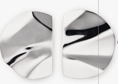 Серьги из серебра без вставки