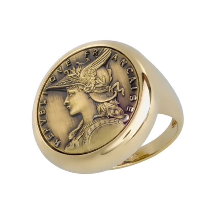 Кольцо из бижутерный сплава без вставки