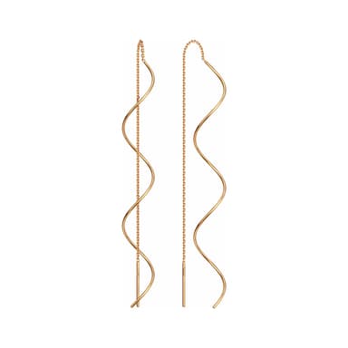 Серьги из золота без вставки