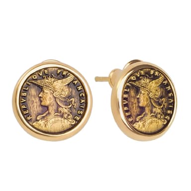 Серьги из бижутерный сплава без вставки