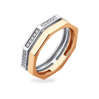 Кольцо из золота 585 с  бриллиантом