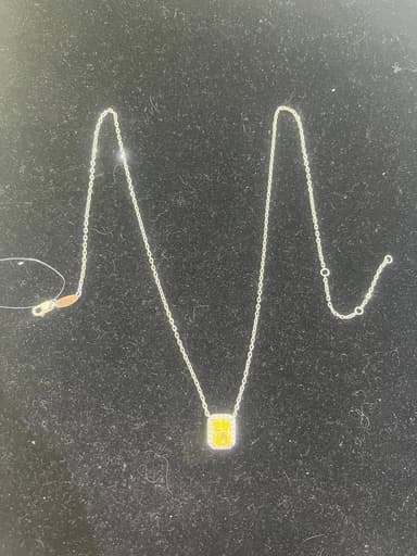 Колье из серебра 925 с кубическим цирконием
