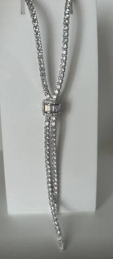 Колье из серебра 925 с кубическим цирконием