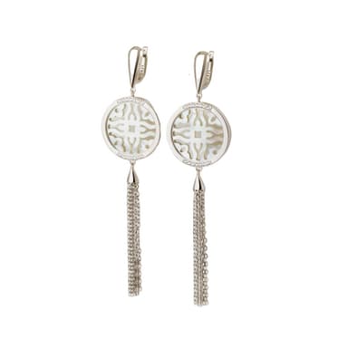 Серьги из серебра 925 с перламутром