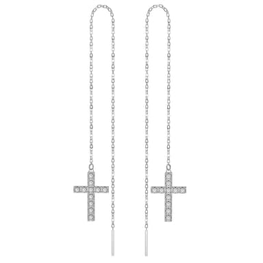 Серьги из серебра без вставки