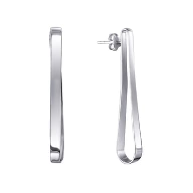 Серьги из серебра 925 без вставки