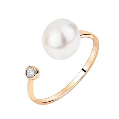 Кольцо из золота 585 с  жемчугом