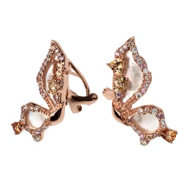 Серьги из серебра 925 с перламутром