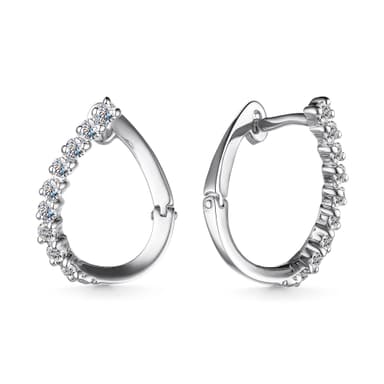 Серьги из золота 585 с бриллиантами