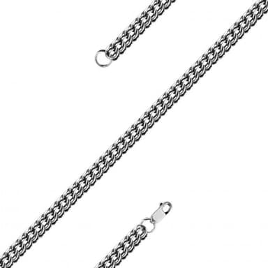 Цепь полновесная из серебра 925 без вставки