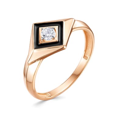 Кольцо из золота 585 с эмалью