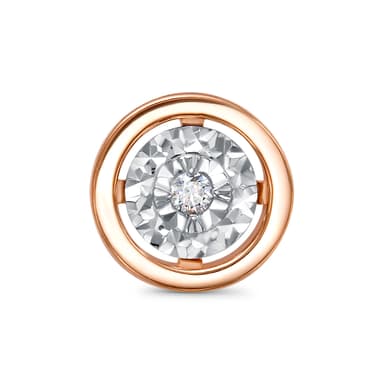 Подвеска из золота 585 с  бриллиантом