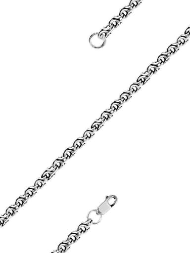 Цепь полновесная из серебра 925 без вставки