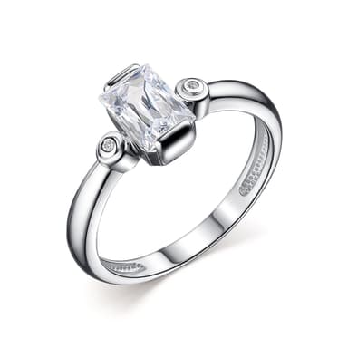 Кольцо из серебра 925 с кристаллами swarovski