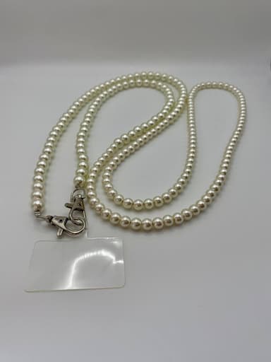 Бодичейн из бижутерный сплава с жемчугом