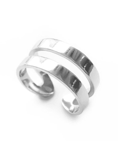 Кольцо из серебра без вставки