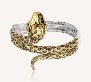 Браслет декоративный из серебра 925 с бриллиантами