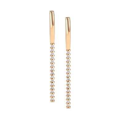 Серьги из золота 585 с бриллиант