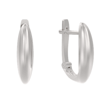 Серьги из серебра 925 без вставки