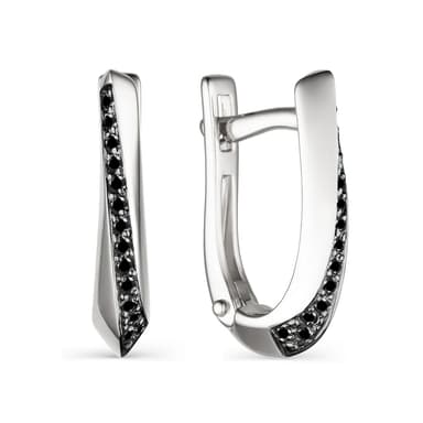 Серьги из золота 585 с бриллиантами