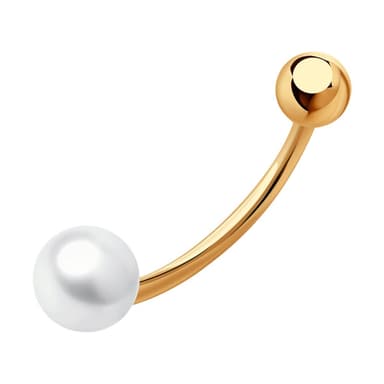 Пирсинг из Золота 585 с жемчугом