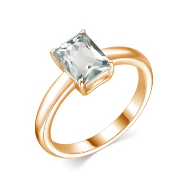 Кольцо из серебра 925 с горным хрусталем