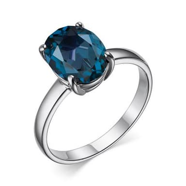 Кольцо из серебра 925 с топазами