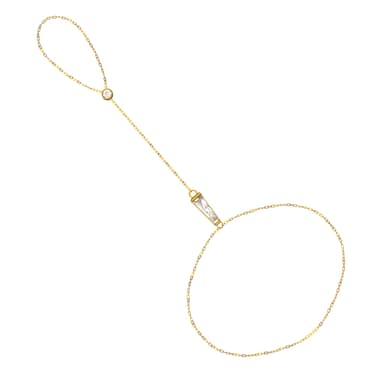 Браслет декоративный из золота 585 с фианит