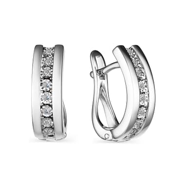 Серьги из золота 585 с бриллиантами