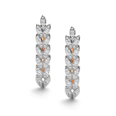 Серьги из золота 585 с  бриллиантом