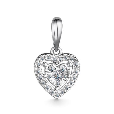 Подвеска из золота 585 с бриллиантом