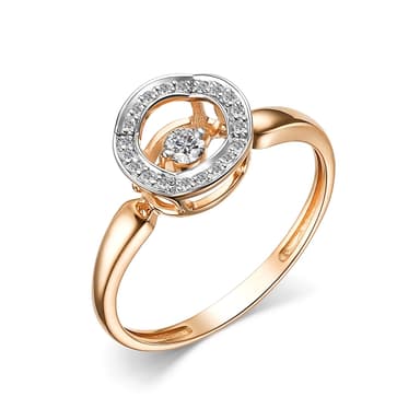 Кольцо из золота 585 с бриллиантом