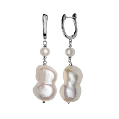 Серьги из серебра 925 с жемчугом