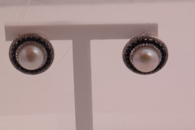 Серьги из серебра 925 с жемчугом