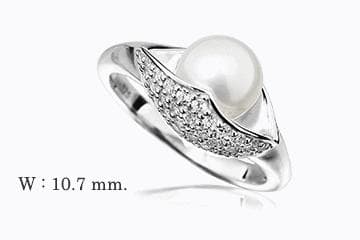 Кольцо из серебра 925 с жемчугом