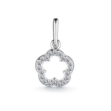 Подвеска из серебра 925 с фианитами
