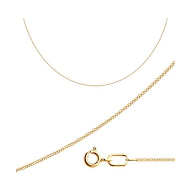 Цепь полновесная из золота 585 без вставки