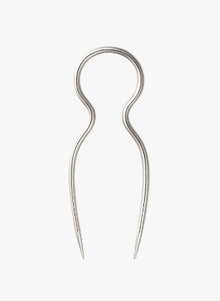 Заколка из серебра без вставки