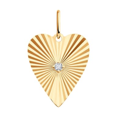 Подвеска из Золота 585 с фианитами